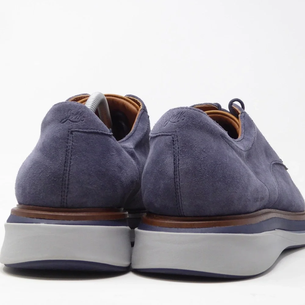 Johnston & Murphy Momentum Mens Amherst Oxfords Dress Shoes Blue Suede 13M